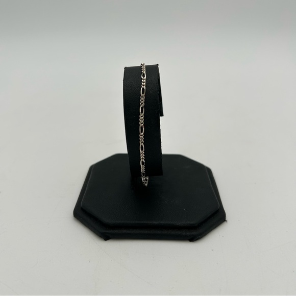 Silver Figaro Men’s Bracelet - Picture 1 of 5